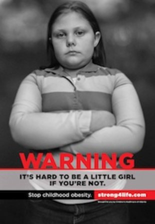 It's hard to be a little girl if you're not Campagne contre l'obésité en Géorgie