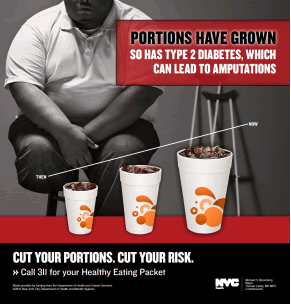 Campagne anti-obésité de la ville de New-York New-York s'attaque à l'obésité par la publicité