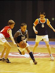 Jeunes pratiquant du basket-ball